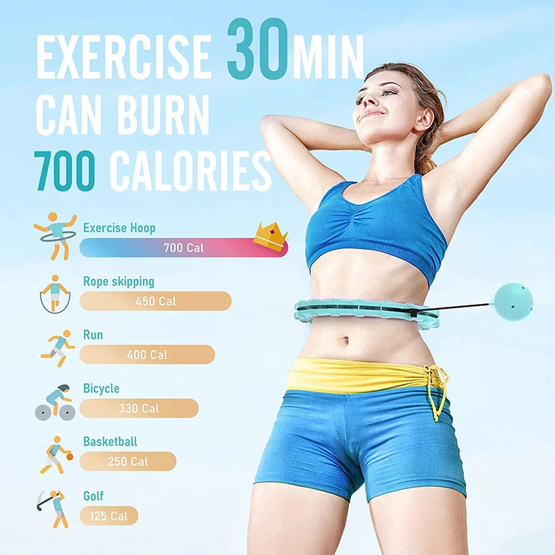 Fit Smart Weighted Hula Hoops For Adults